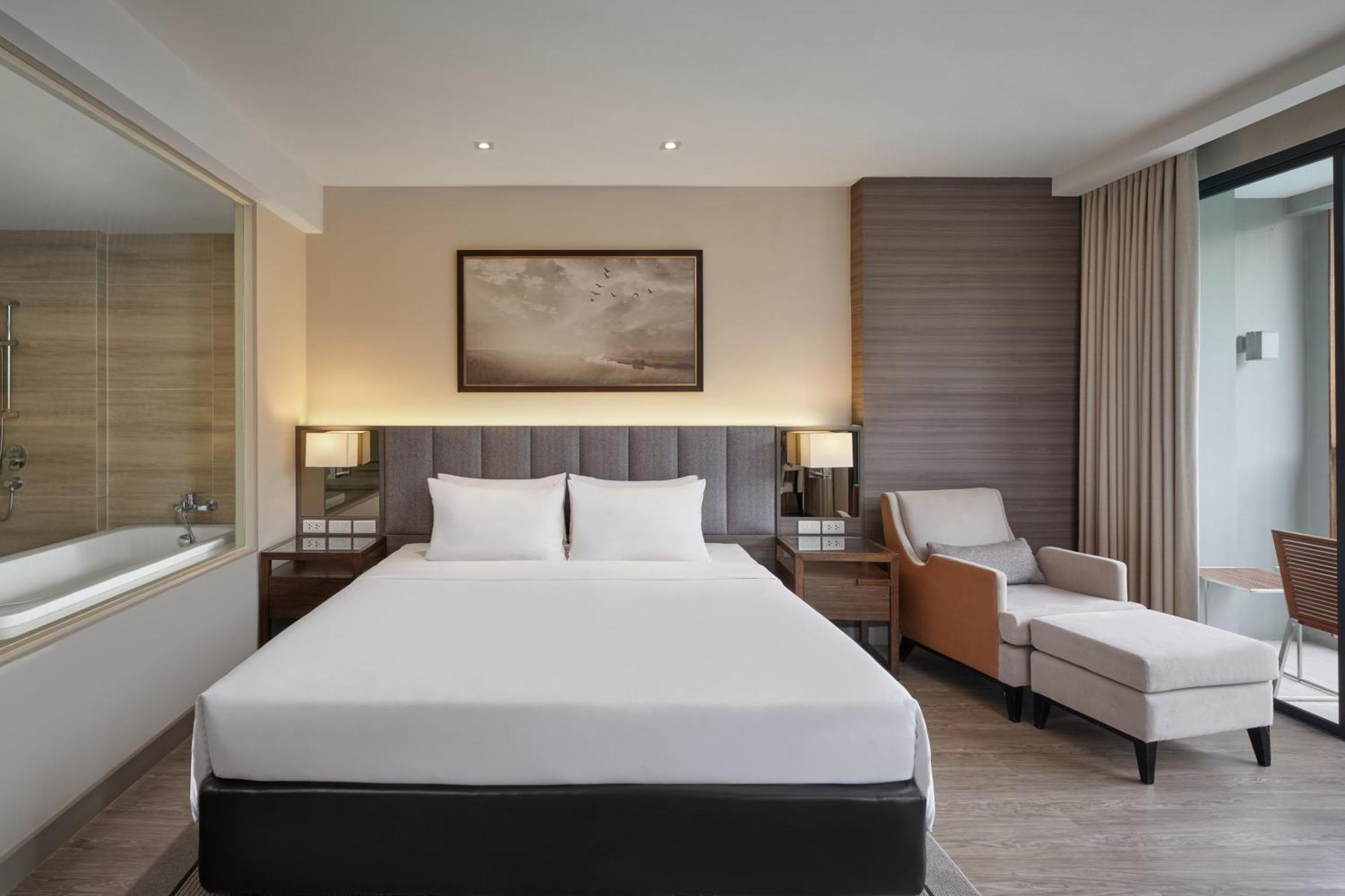 The Park Nine Hotel Suvarnabhumi Bangkok Pokoj fotografie A bedroom at the hotel
