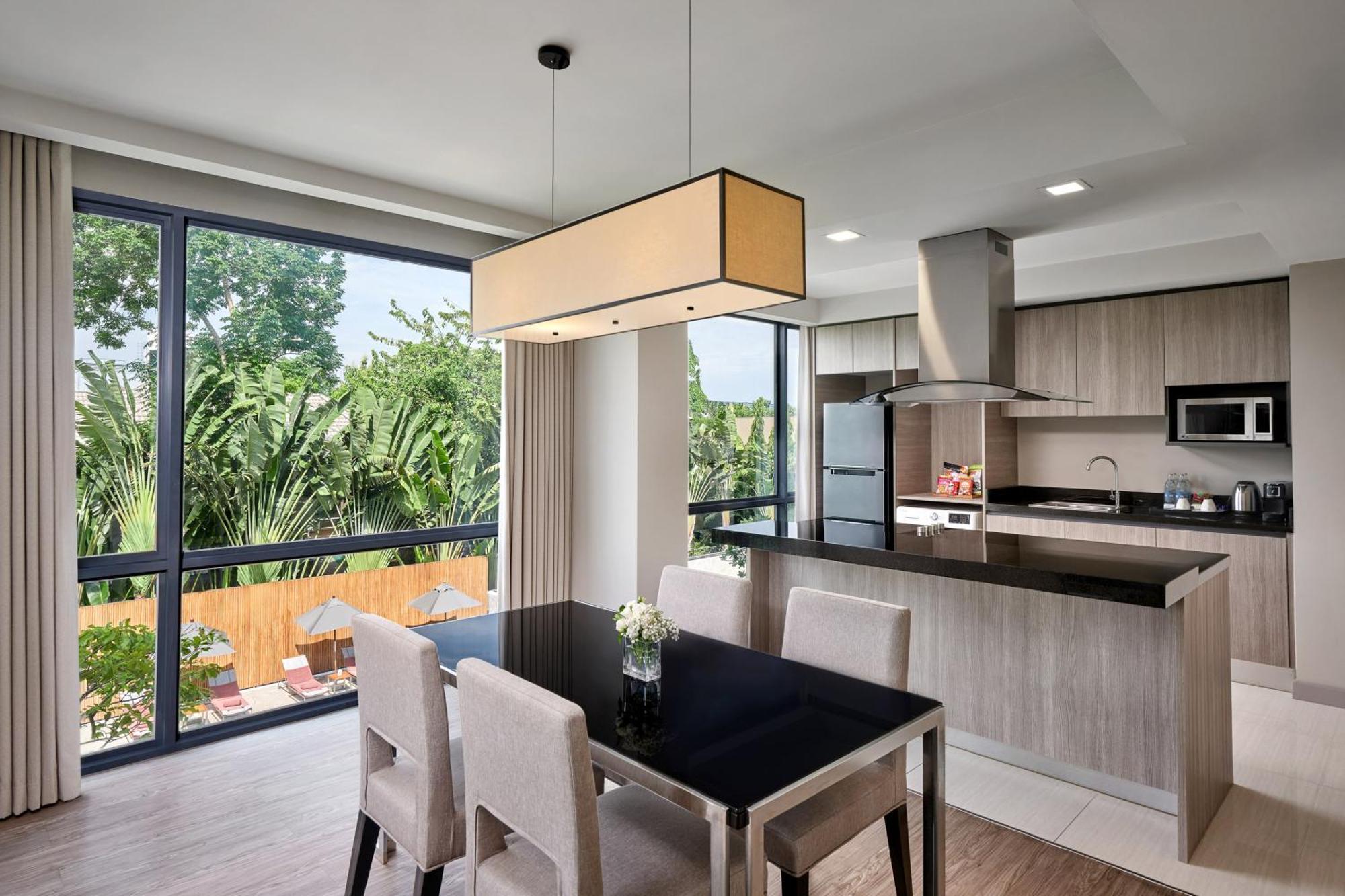 The Park Nine Hotel Suvarnabhumi Bangkok Pokoj fotografie Interior of a typical apartment